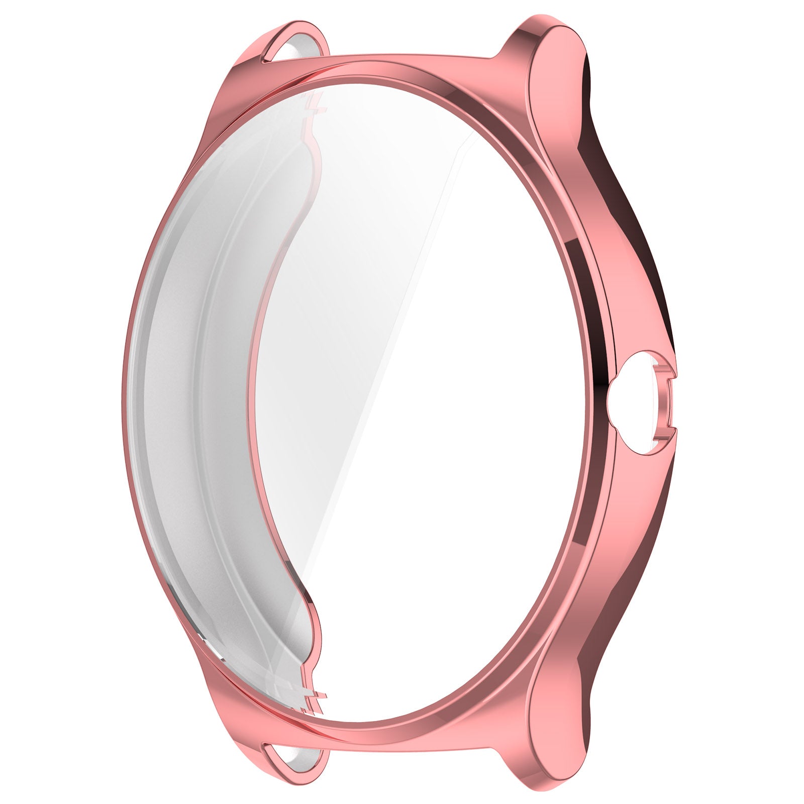 For Haylou Solar Lite R001 Anti-scratch Watch Case All-inclusive TPU Protective Cover - Electroplating Pink Gold