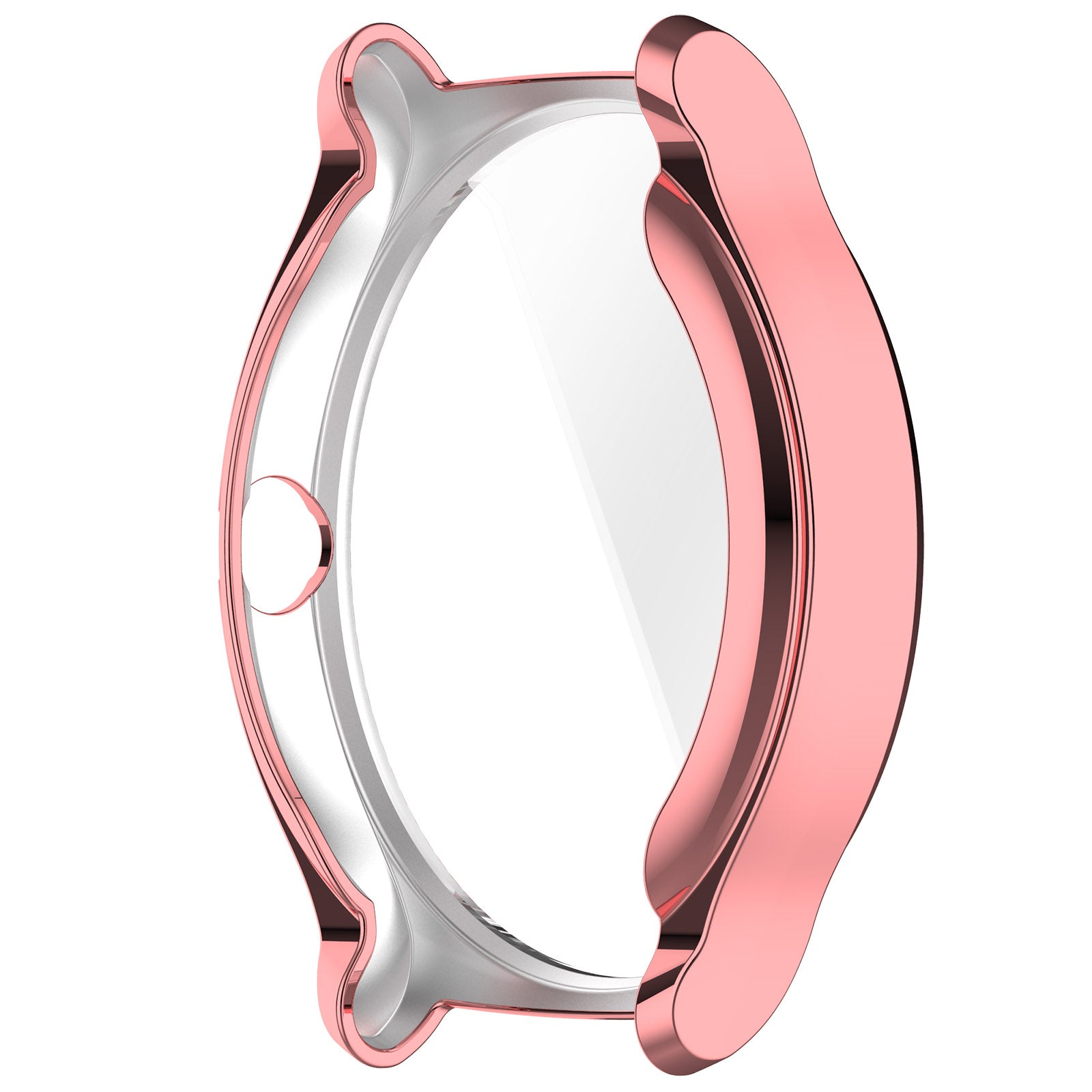 For Haylou Solar Lite R001 Anti-scratch Watch Case All-inclusive TPU Protective Cover - Electroplating Pink Gold