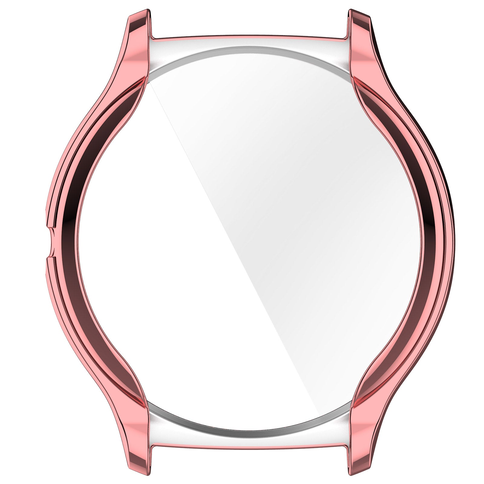 For Haylou Solar Lite R001 Anti-scratch Watch Case All-inclusive TPU Protective Cover - Electroplating Pink Gold