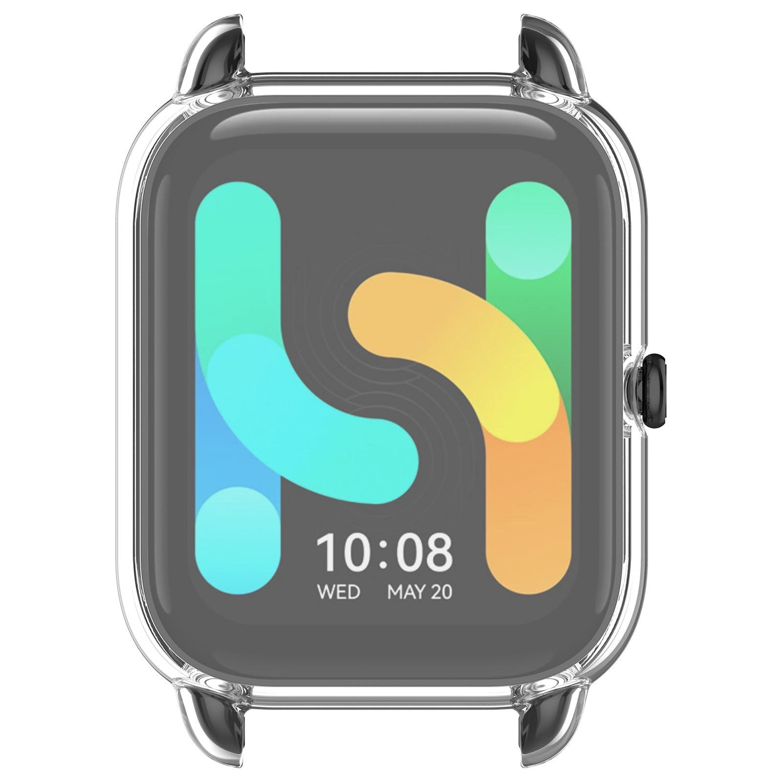 For Haylou RS4 Plus LS11  /  LS12 TPU Watch Case Bump Proof Protective Cover - Transparent