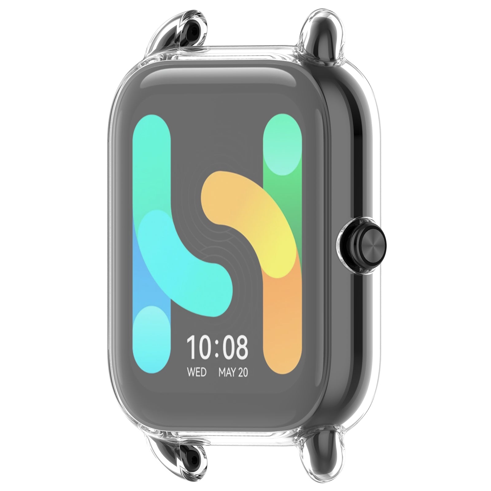 For Haylou RS4 Plus LS11  /  LS12 TPU Watch Case Bump Proof Protective Cover - Transparent