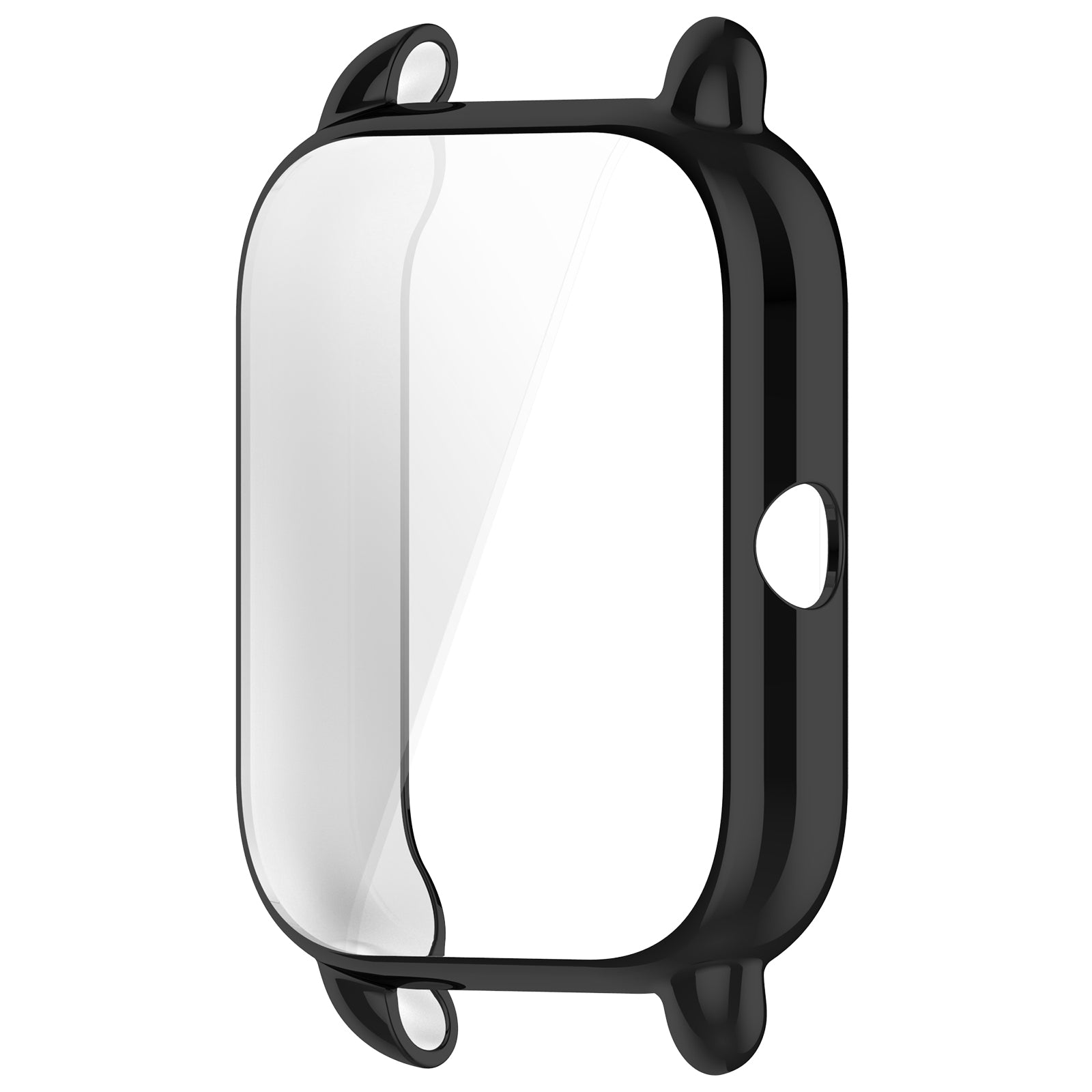 For Haylou RS4 Plus LS11 / LS12 TPU Watch Case Anti-collision All-inclusive Protective Cover - Electroplating Black