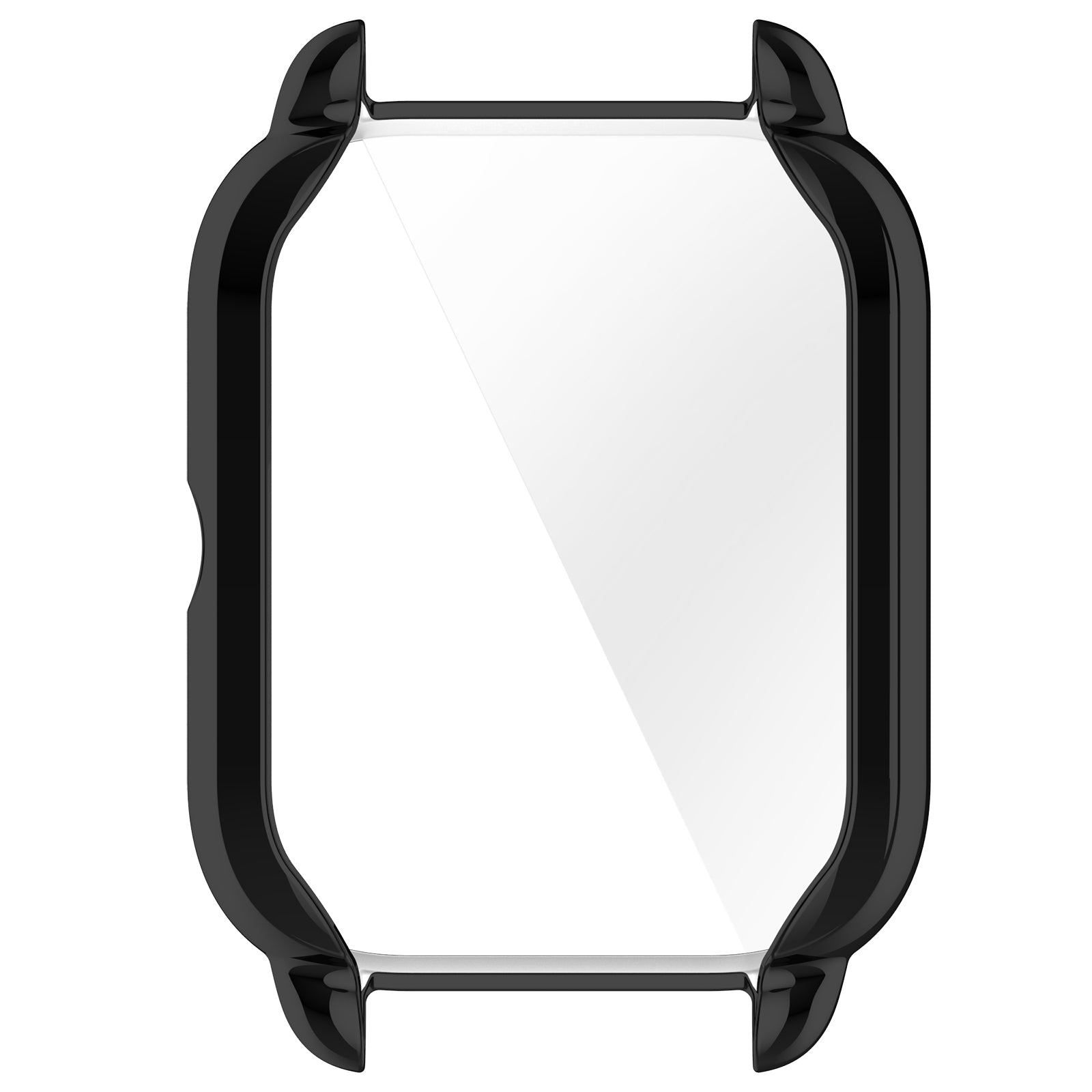 For Haylou RS4 Plus LS11 / LS12 TPU Watch Case Anti-collision All-inclusive Protective Cover - Electroplating Black