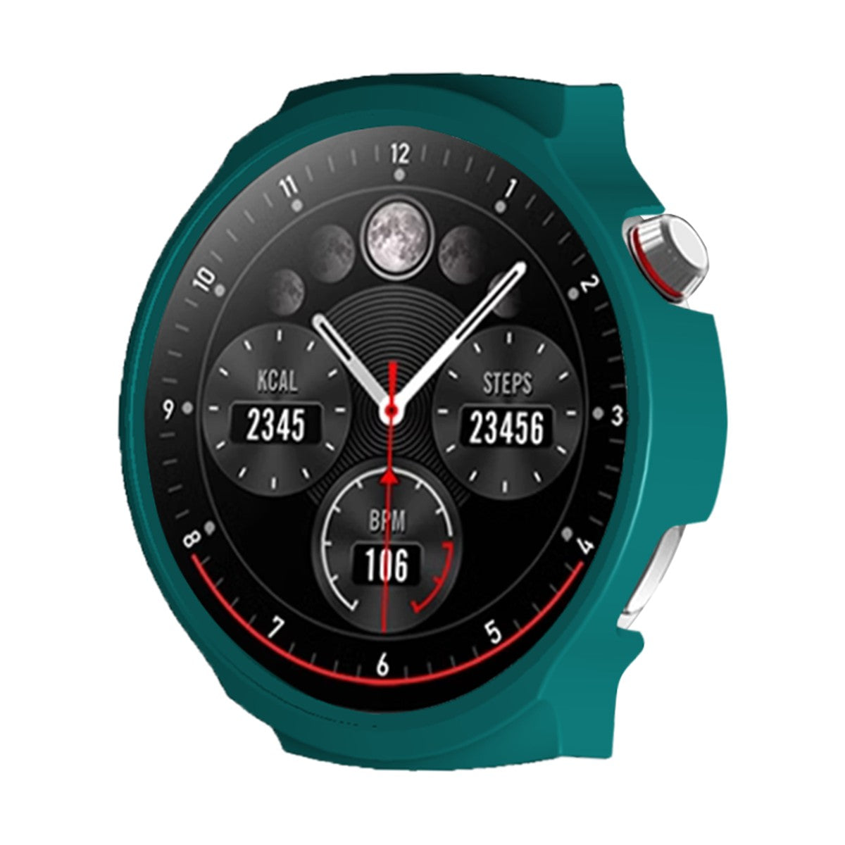 For Aigo V8 Case Hard PC Half Wrapped Watch Cover - Midnight Green