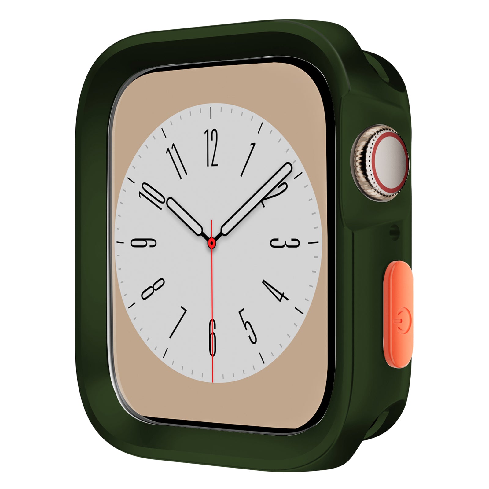 For Apple Watch Series 6 / 5 / 4 / SE (2022) / SE (2023) / SE 44mm Watch Case Anti-drop Hollow TPU Watch Frame - Matte Black