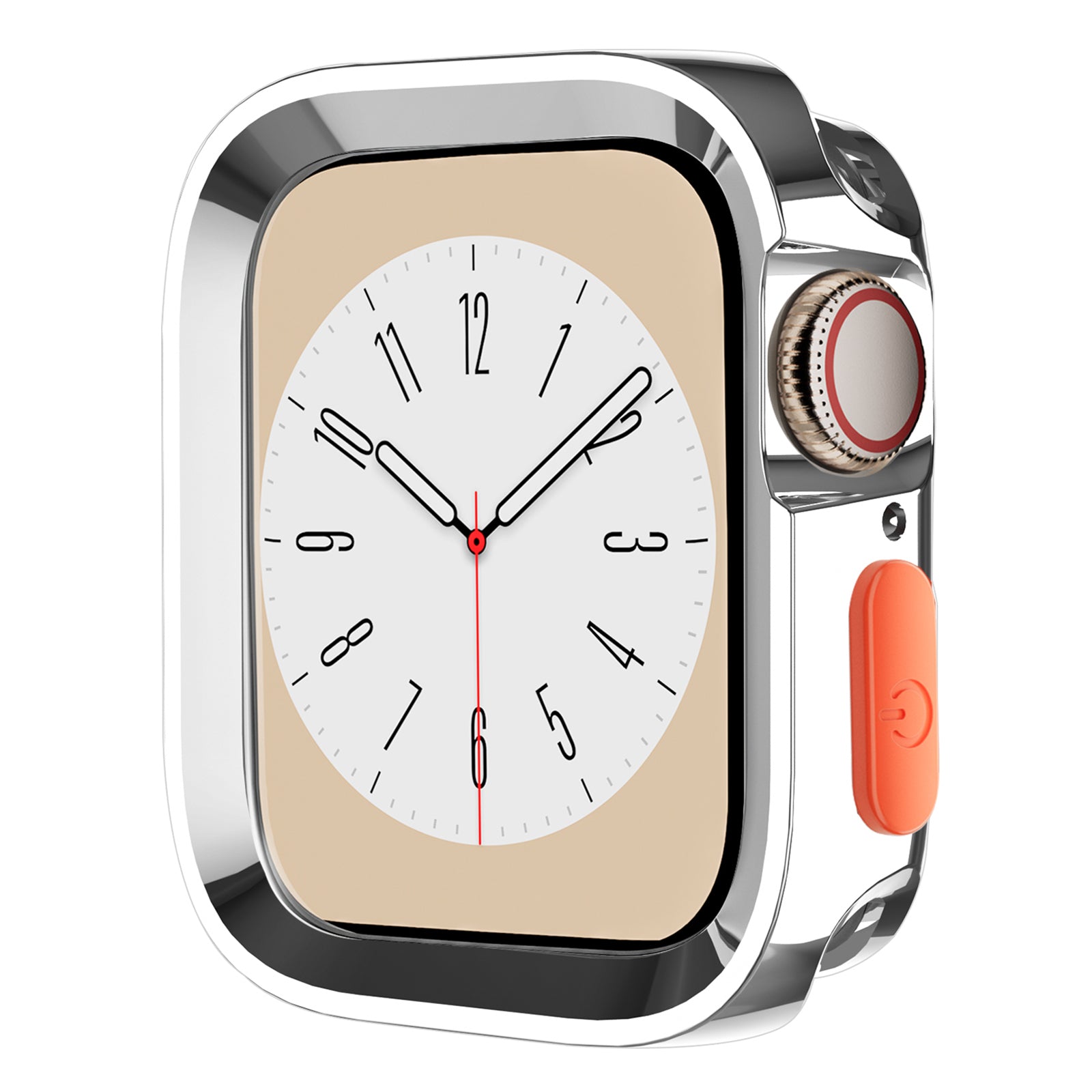 For Apple Watch Series 6 / 5 / 4 / SE (2022) / SE (2023) / SE 44mm Watch Case Anti-drop Hollow TPU Watch Frame - Matte Black