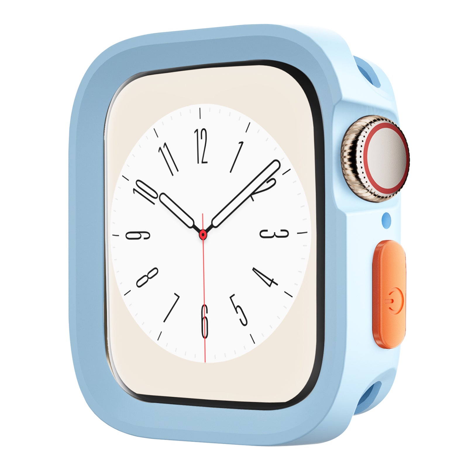 For Apple Watch Series 6 / 5 / 4 / SE (2022) / SE (2023) / SE 44mm Watch Case Anti-drop Hollow TPU Watch Frame - Matte Black