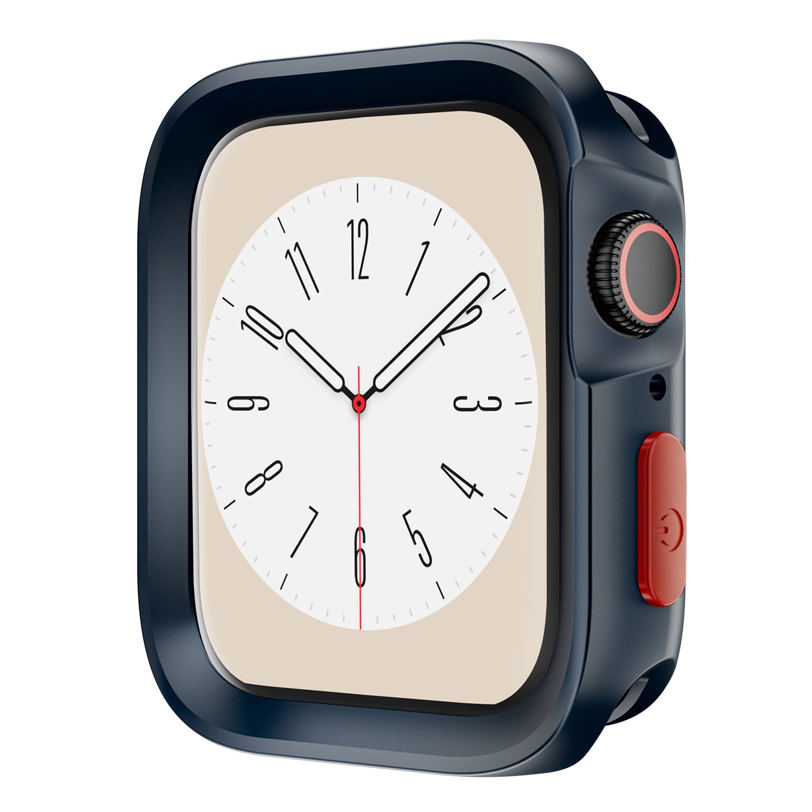 For Apple Watch Series 6 / 5 / 4 / SE (2022) / SE (2023) / SE 44mm Watch Case Anti-drop Hollow TPU Watch Frame - Matte Black