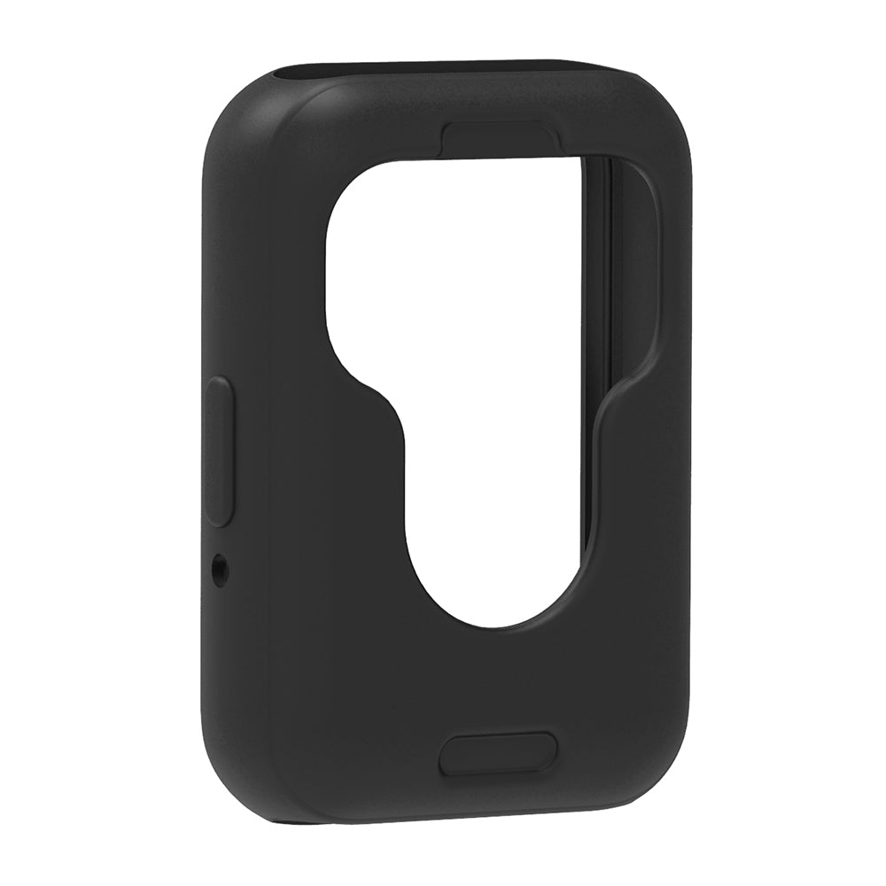 For Samsung Galaxy Fit3 Silicone Protective Cover Anti-Scratch Smart Watch Case - Black