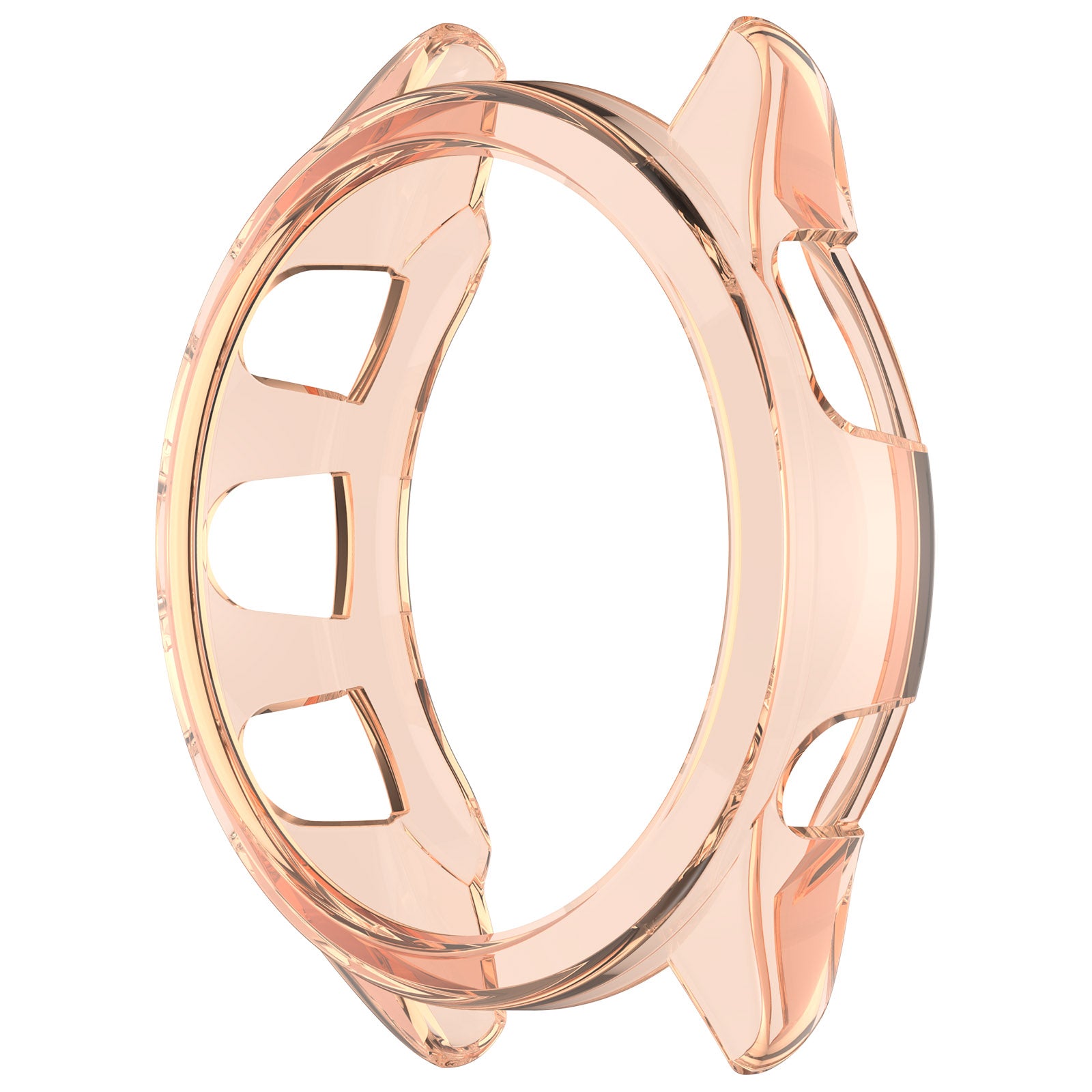 For Garmin Forerunner 165 / Forerunner 165 Music TPU Watch Frame Smartwatch Protector Case - Transparent Pink