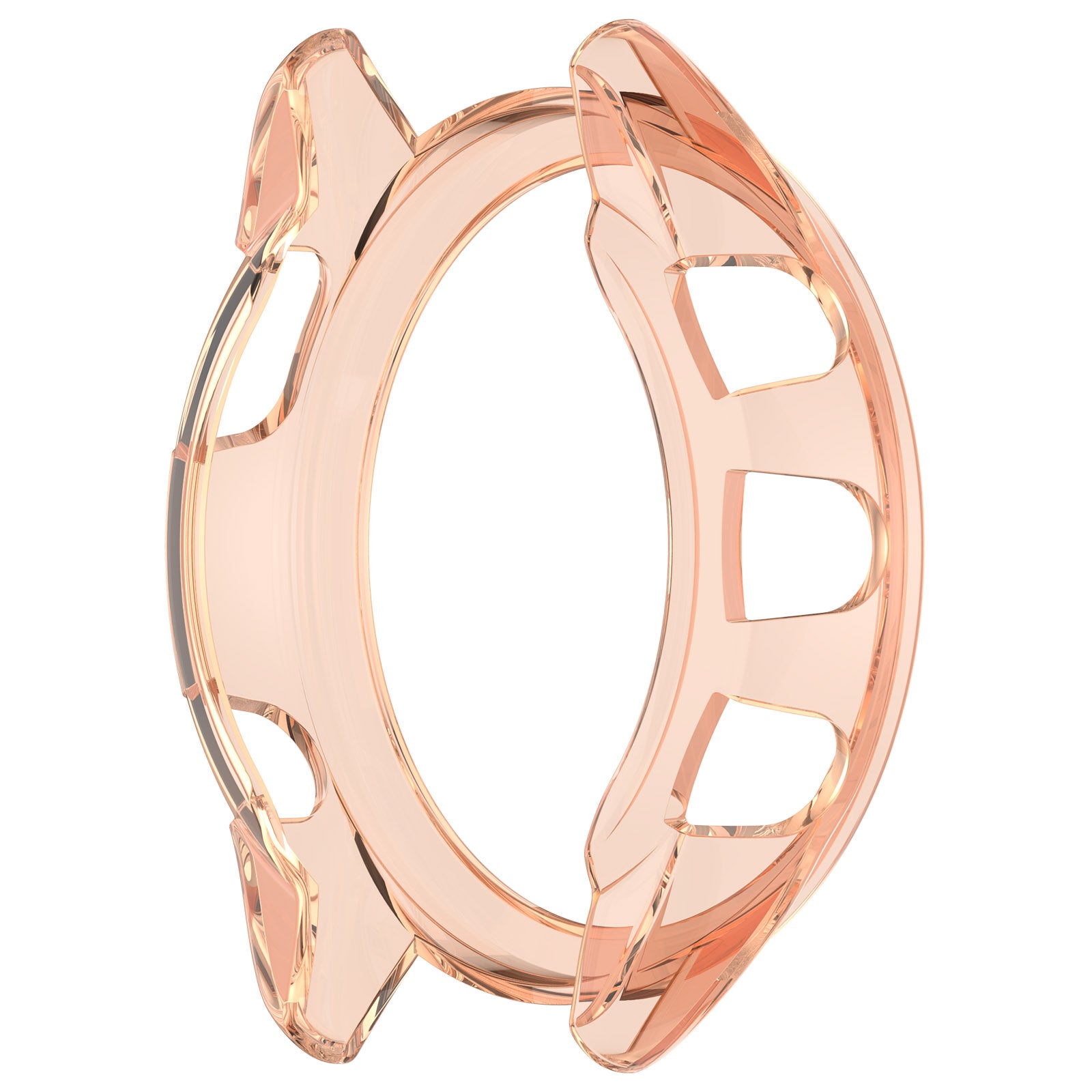 For Garmin Forerunner 165 / Forerunner 165 Music TPU Watch Frame Smartwatch Protector Case - Transparent Pink