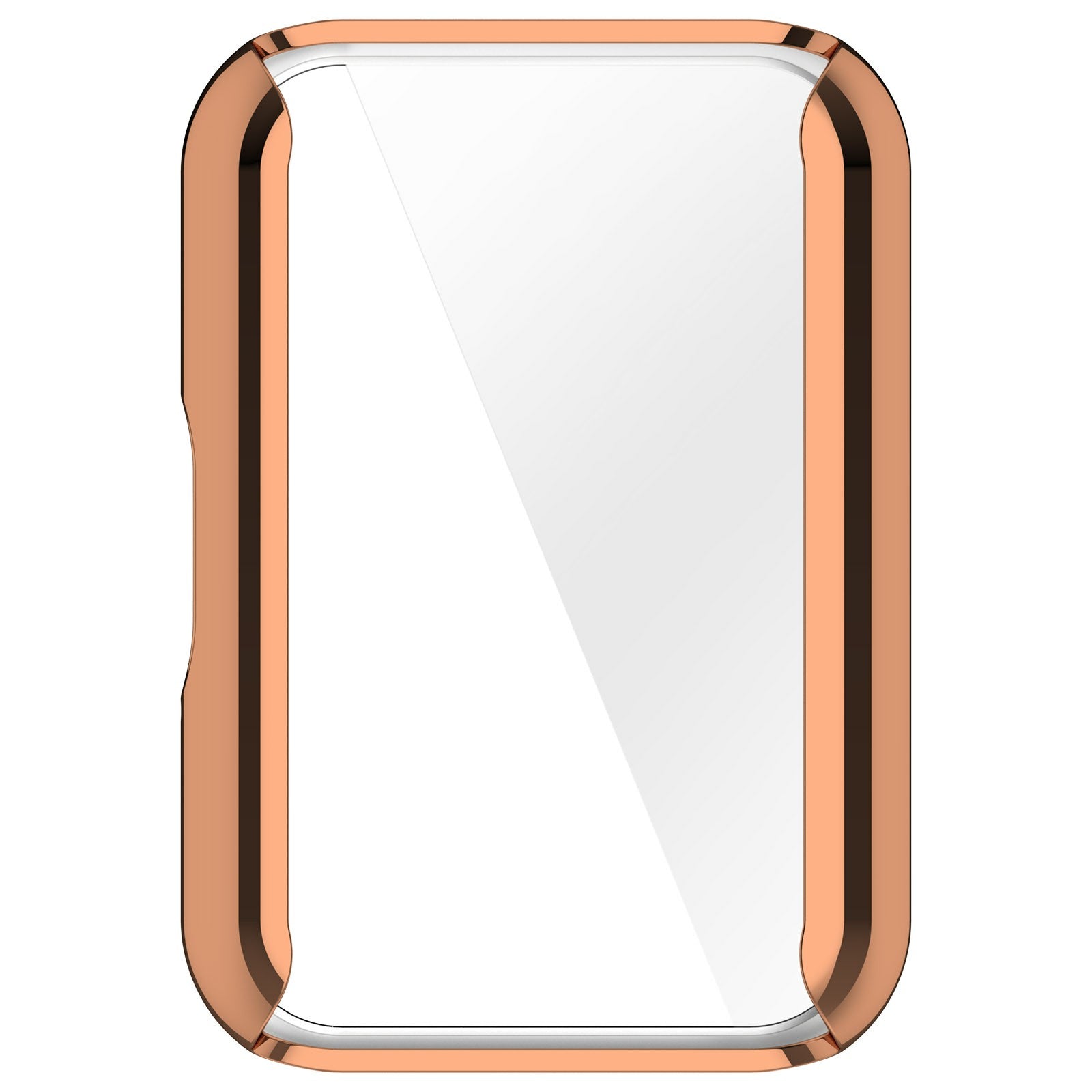 For Samsung Galaxy Fit3 Soft TPU Protective Cover All-inclusive Electroplating Watch Case - Rose Gold