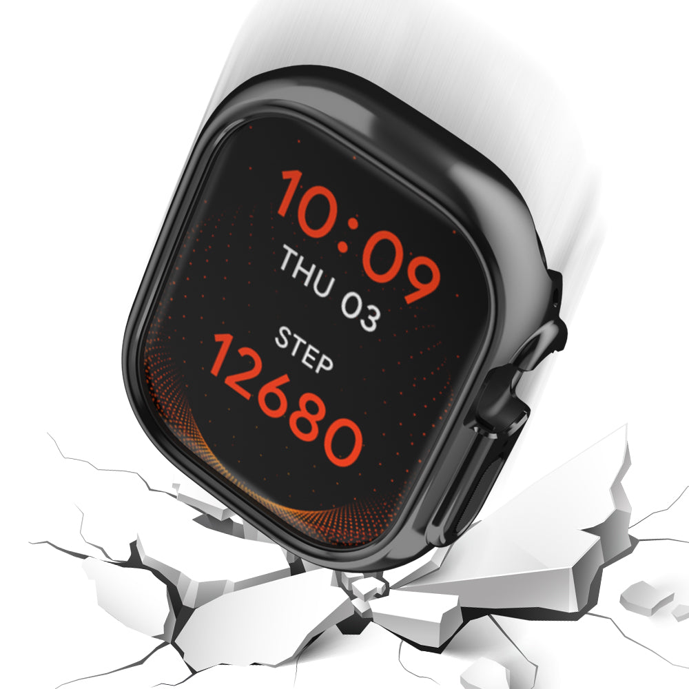 For Apple Watch Series 6  /  5  /  4  /  SE (2022)  /  SE 40mm PC Case Bump Proof Watch Cover - Black