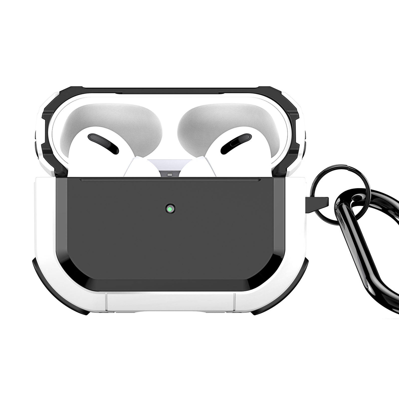 DUX DUCIS PECA Series for Apple AirPods Pro 2 Armor Cover Shock-Absorbing PC+TPU Earphone Case with Keychain