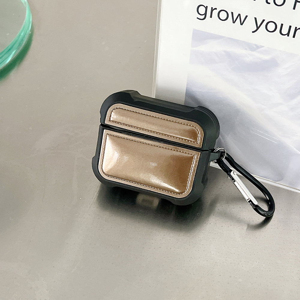 For Apple AirPods 3 Down Jacket Design TPU Protective Cover Earphone Anti-drop Case with Anti-lost Buckle