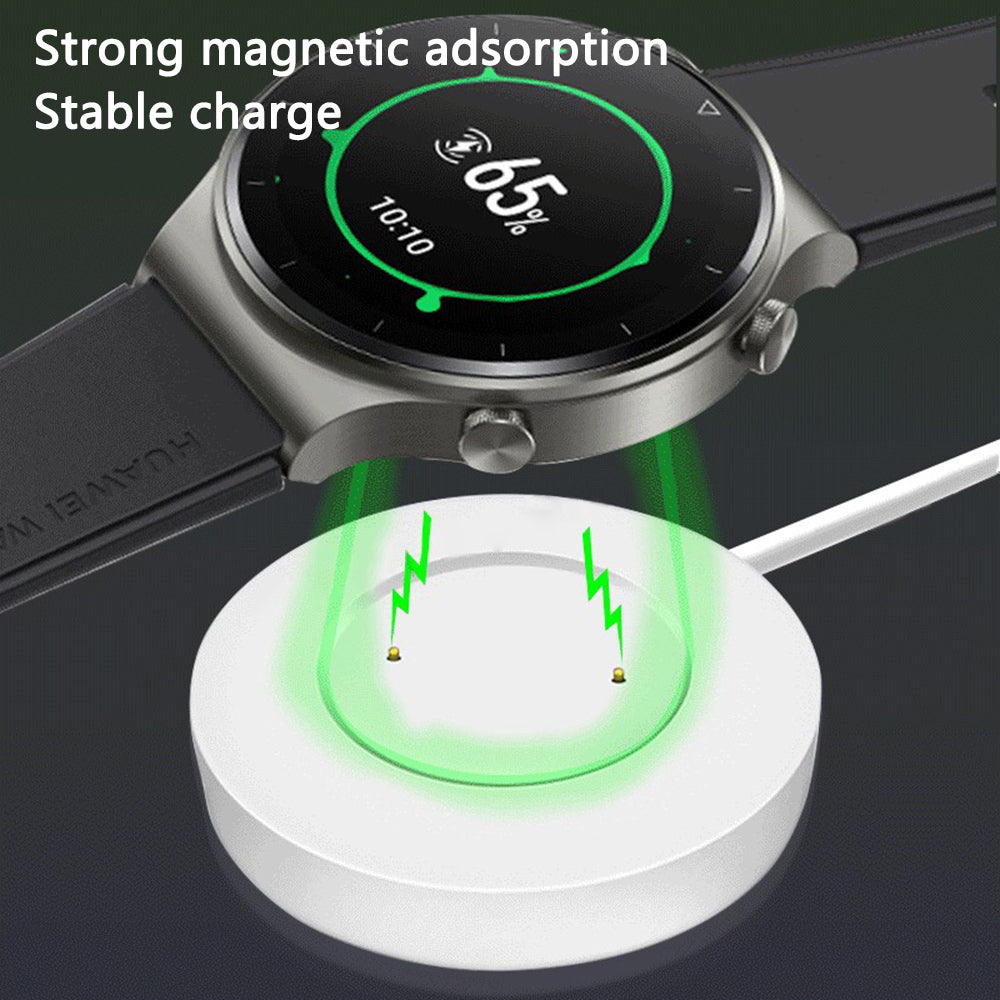 For Huawei Watch GT 2 Pro / GT 2 / GT2 Pro ECG Magnetic Smart Watch Charger with 60cm Cable - Black