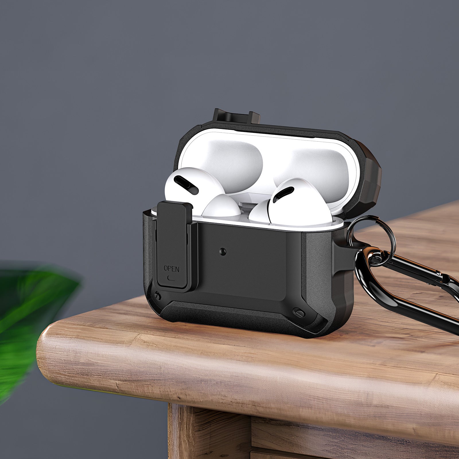 DUX DUCIS PECO Series for Apple AirPods Pro Earbuds Cover Secure Lock Design Shockproof Shell