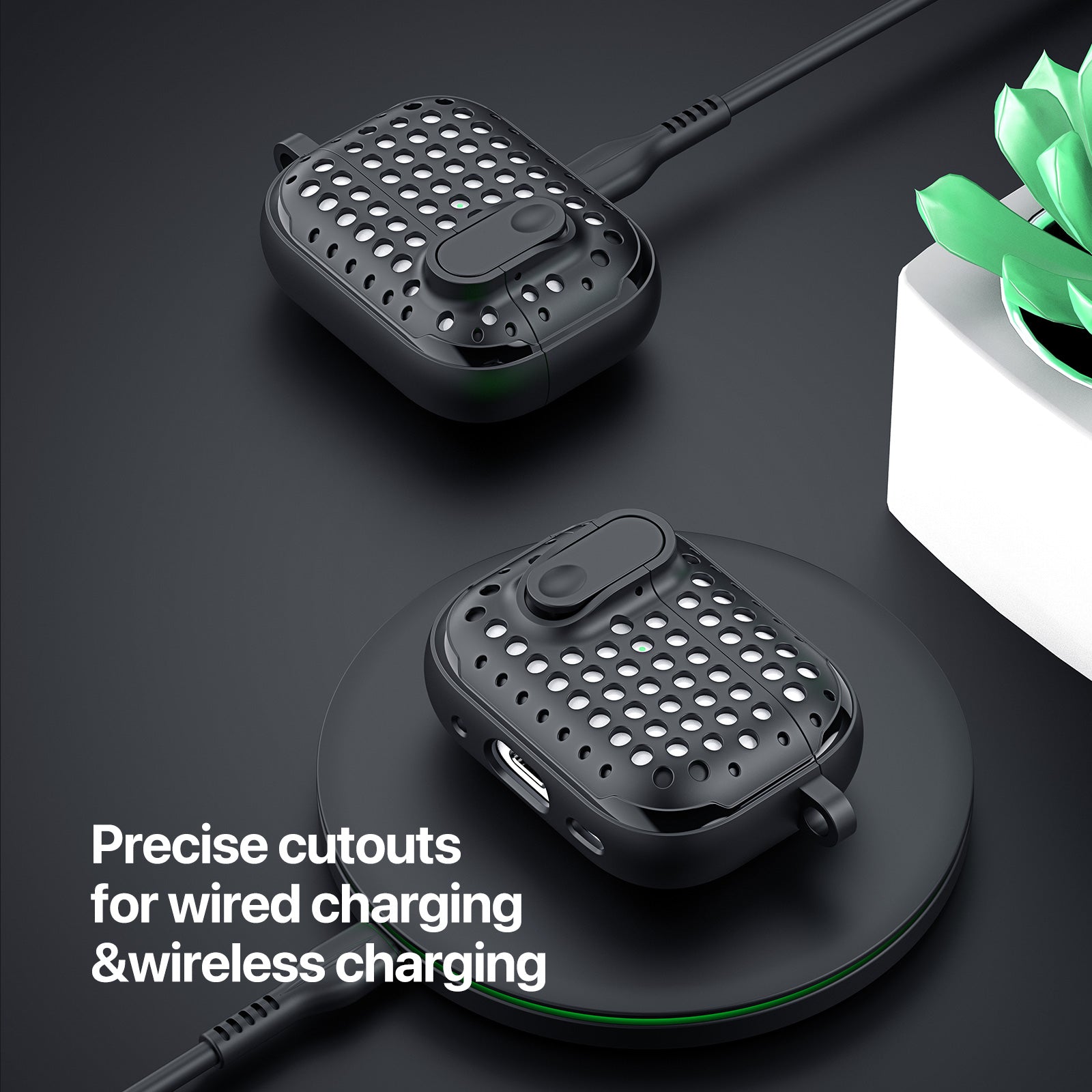 DUX DUCIS PECM Series for Apple AirPods with Charging Case (2016) / (2019) / AirPods with Wireless Charging Case (2019) Earbud Cover
