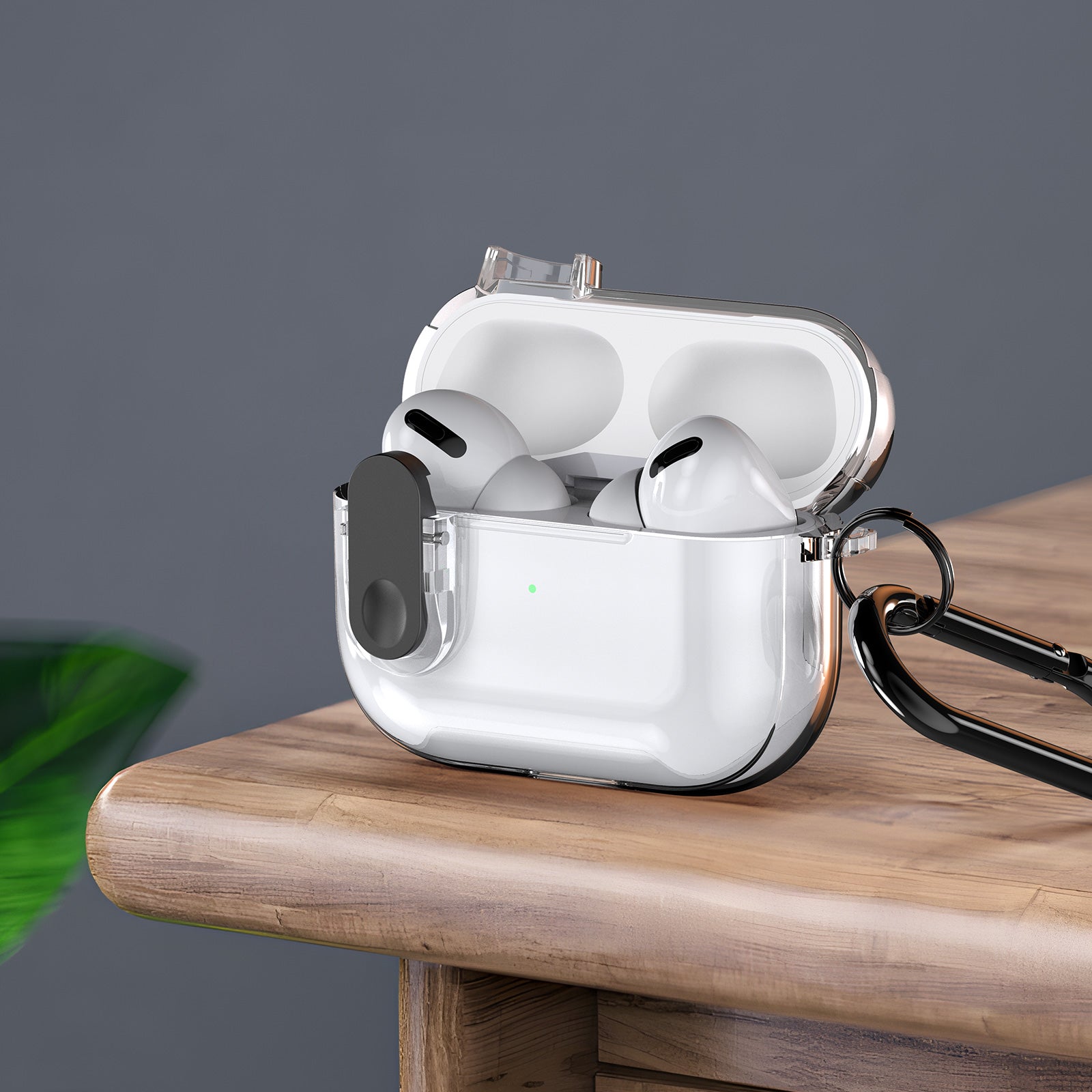 DUX DUCIS PECL Series for Apple AirPods Pro 2 Earphone Case TPU+PC Cover with Hanging Hook