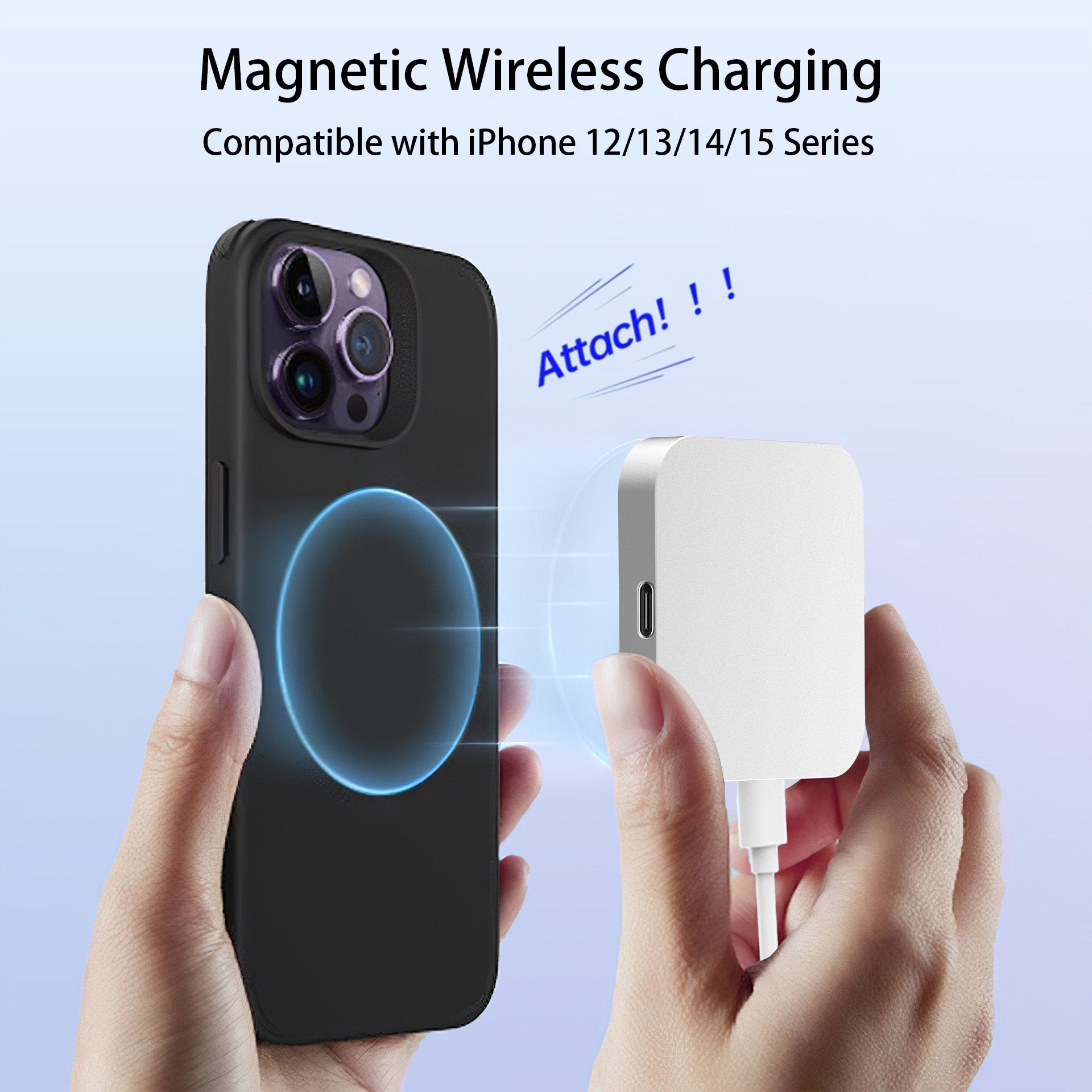 3 in 1 Wireless Magnetic Charger 15w Fast Charger for Apple Devices - Rose Gold