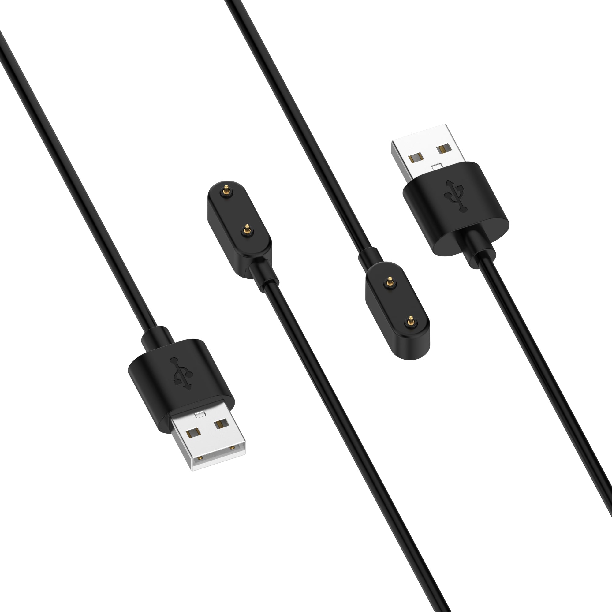 1m Magnetic Power Cord for Samsung Galaxy Fit3 (SM-R390) Charging Cable - Black