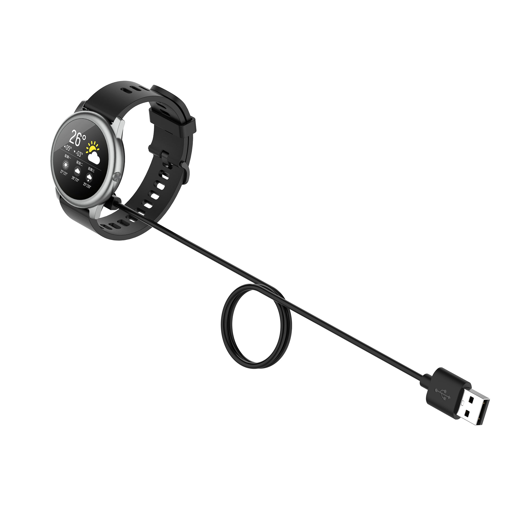 For P66D Watch USB Magnetic Watch Charger Charging Dock with 100CM Cable