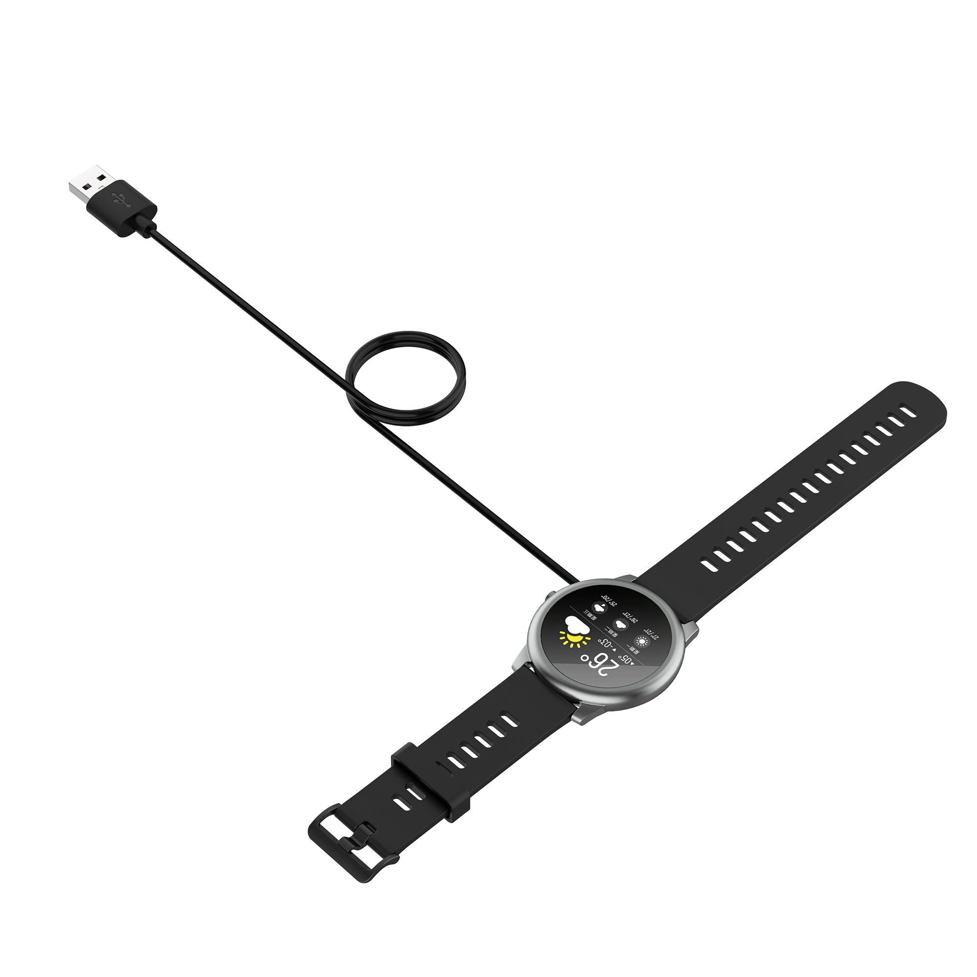 For P66D Watch USB Magnetic Watch Charger Charging Dock with 100CM Cable