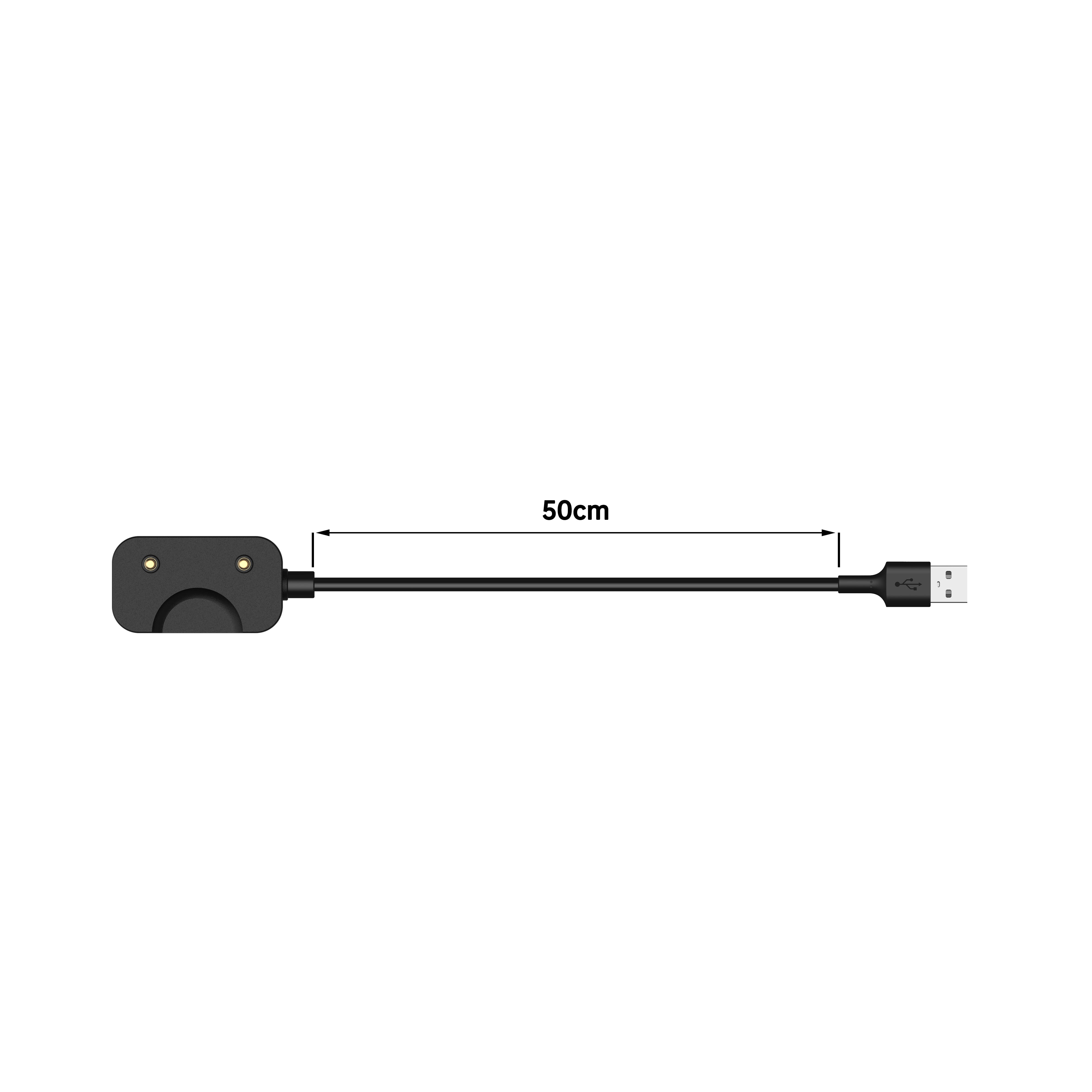 For Samsung Galaxy Fit3 (SM-R390) USB Cable Charging Dock Magnetic Smart Watch Charger - 100CM