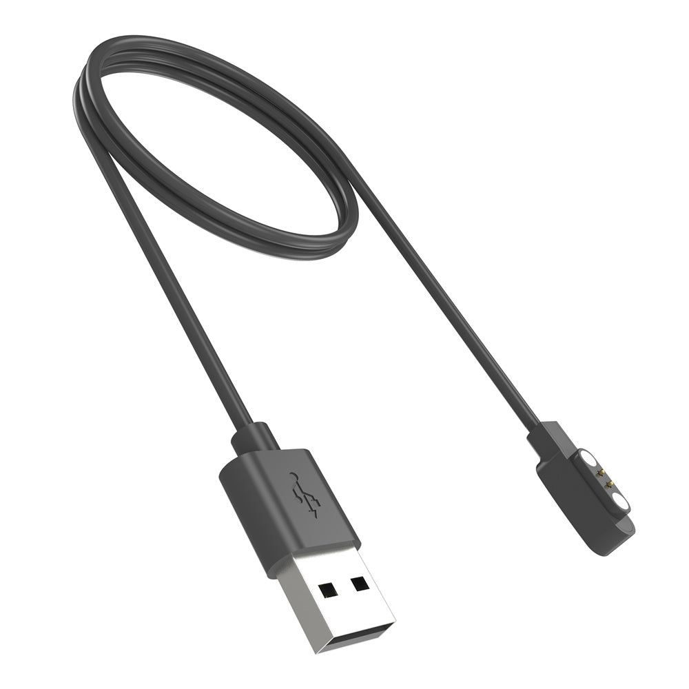 For QCY Watch GTC / Watch WA22GTCA USB 60CM Cable Magnetic Watch Charger Charging Dock - Black