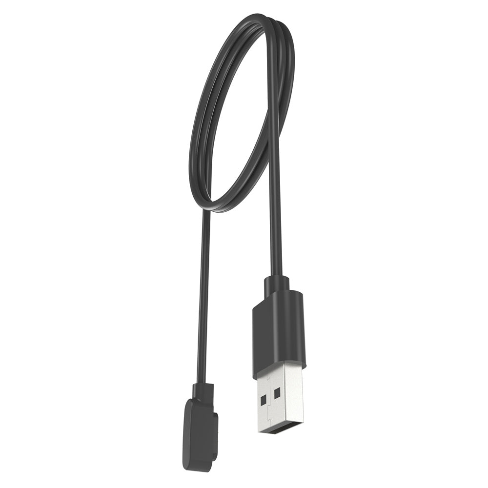 For QCY Watch GTC / Watch WA22GTCA USB 60CM Cable Magnetic Watch Charger Charging Dock - Black