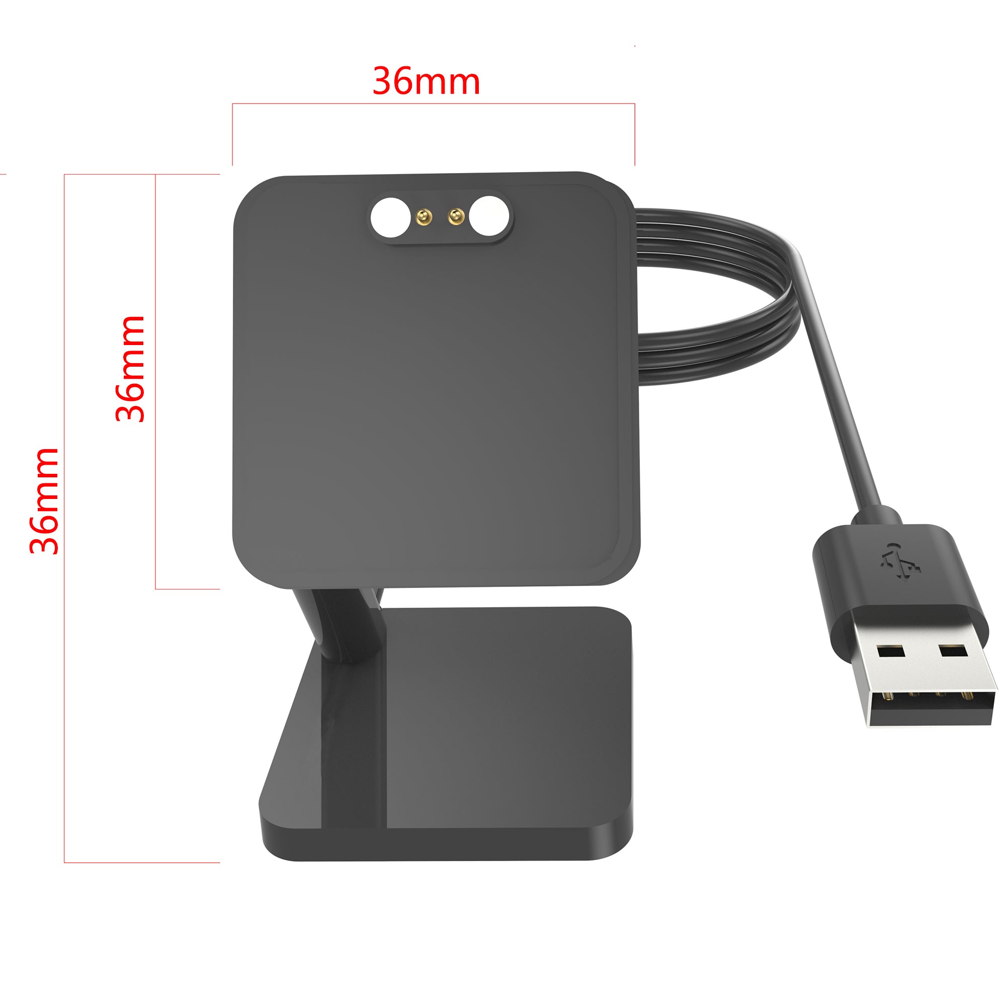 For QCY Watch GTS / GTC Magnetic Adsorption Charging Stand Smart Watch Charger with 1m USB Cable