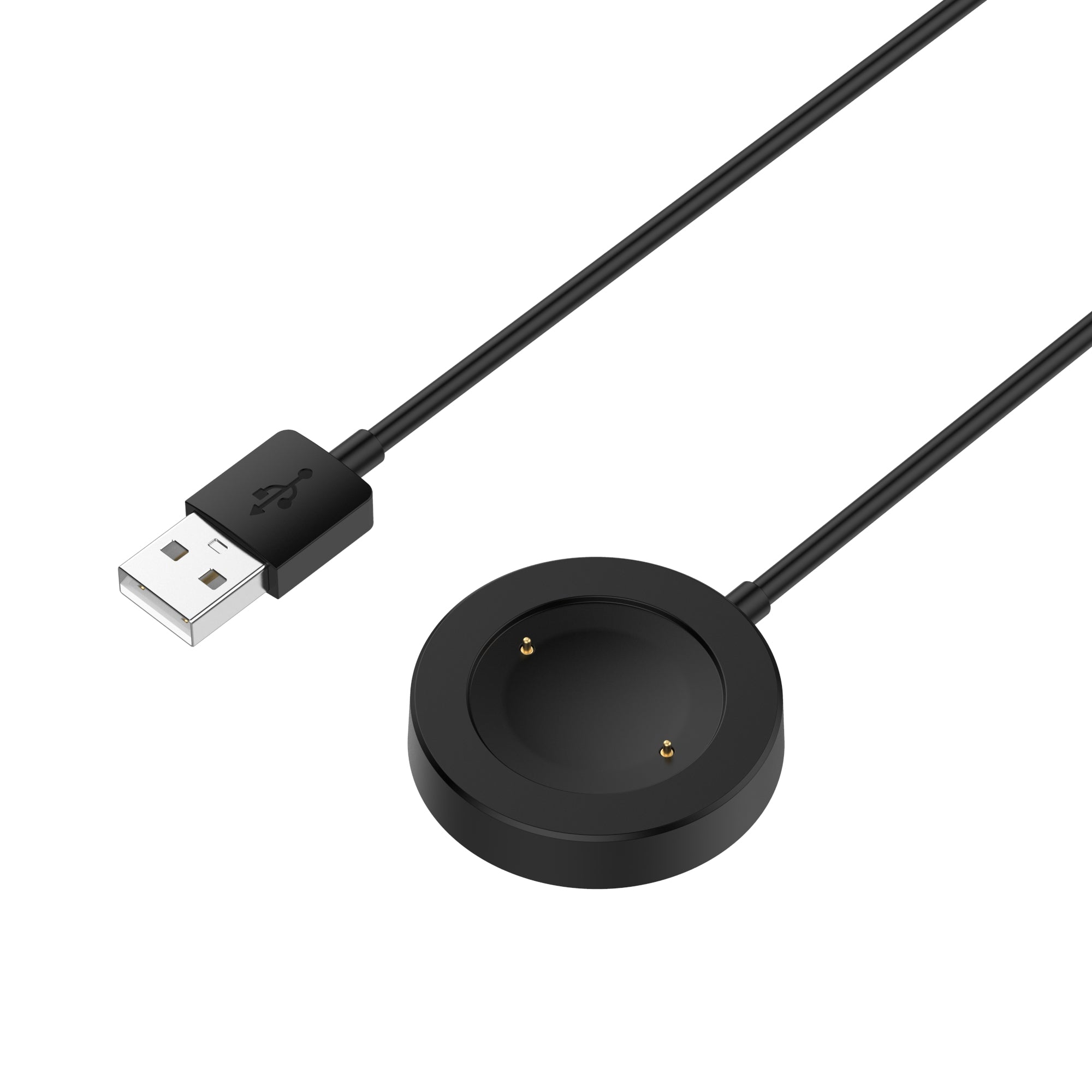For Honor Watch GS 4 / Watch GS 3 MUS-B19 / Watch 4 TMA-L19 Charging Dock Watch Charger Integrated with 1m Cable - Black