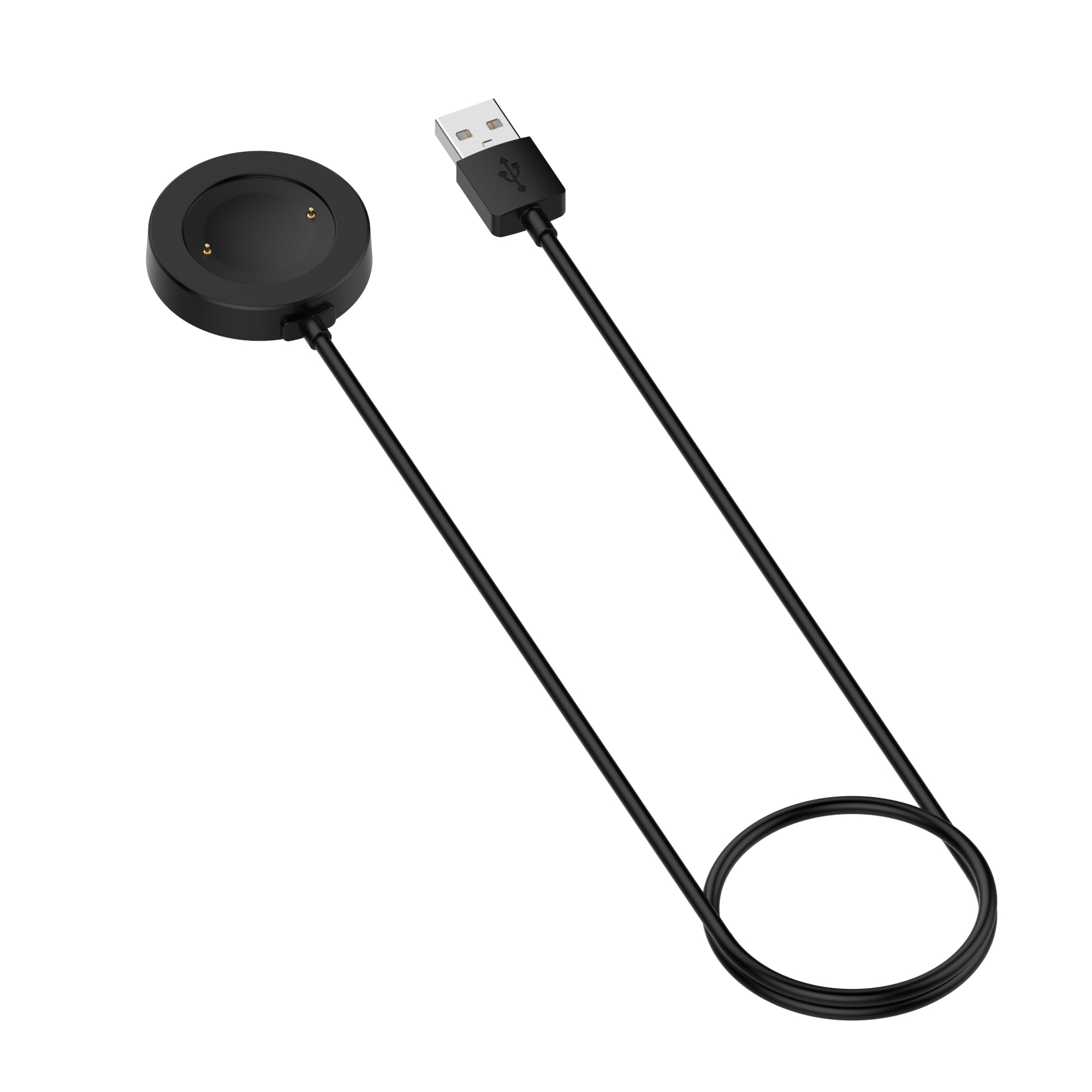 For Honor Watch GS 4 / Watch GS 3 MUS-B19 / Watch 4 TMA-L19 Charging Dock Watch Charger Integrated with 1m Cable - Black