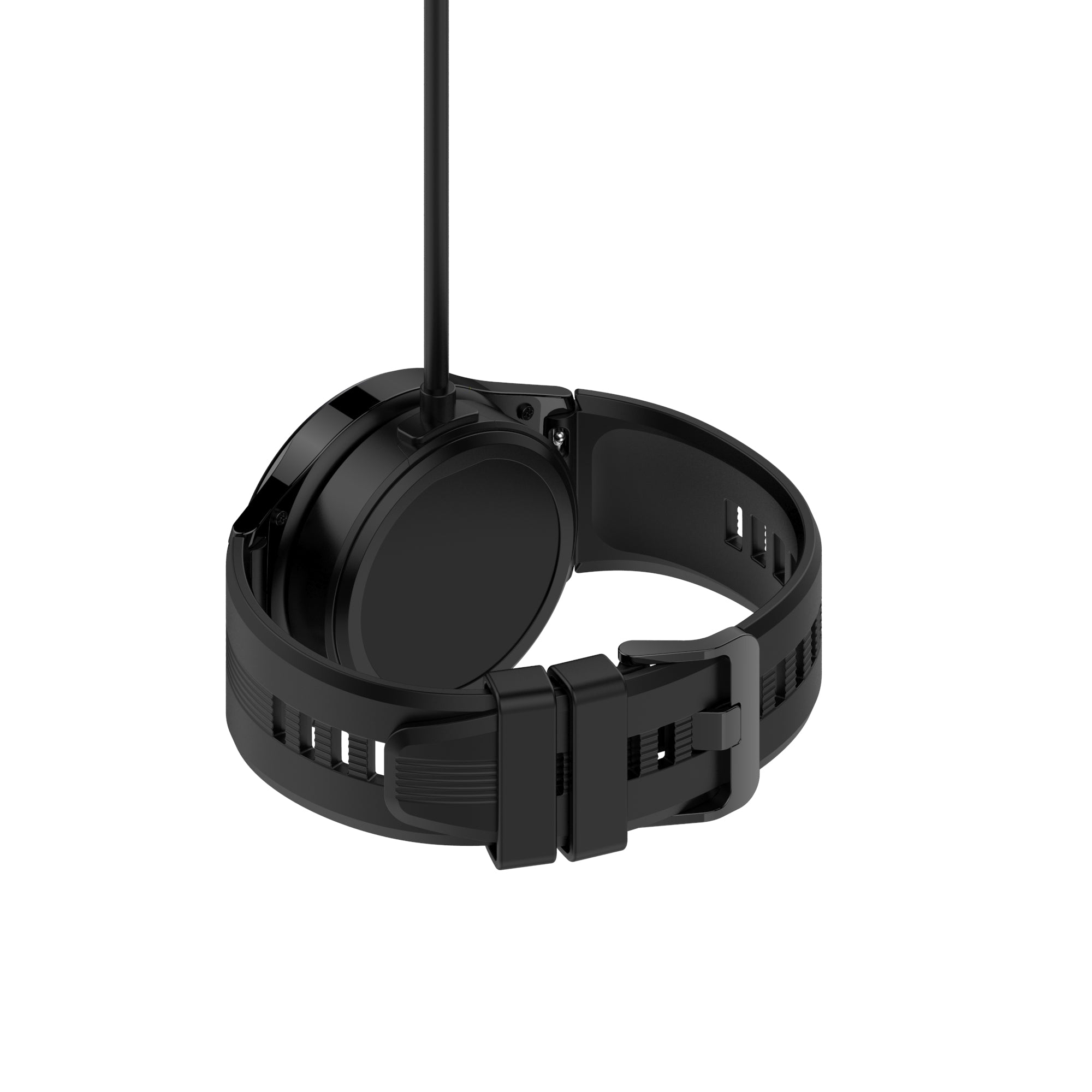 For Honor Watch GS 4 / Watch GS 3 MUS-B19 / Watch 4 TMA-L19 Charging Dock Watch Charger Integrated with 1m Cable - Black