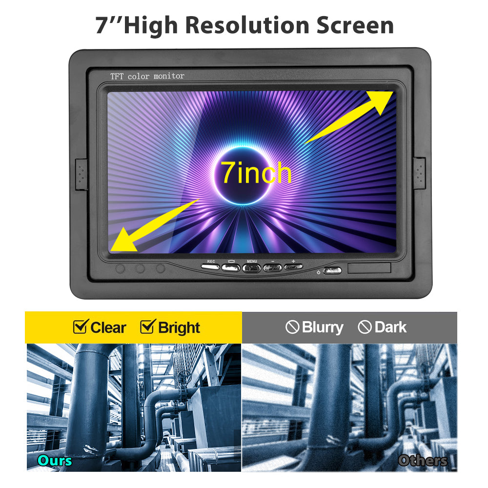 7-inch 1080P HD Pipe Inspection Industrial Endoscope Camera with 30m Cable, EU Plug