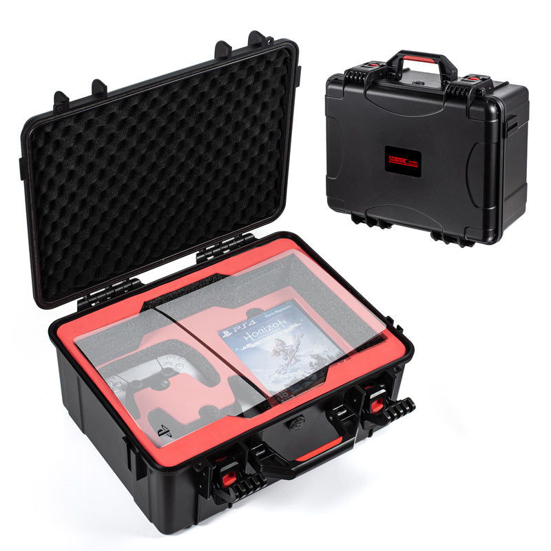 STARTRC GAMES For Sony PS5 Slim Portable Waterproof Anti-shock ABS Storage Box Game Console Carrying Case