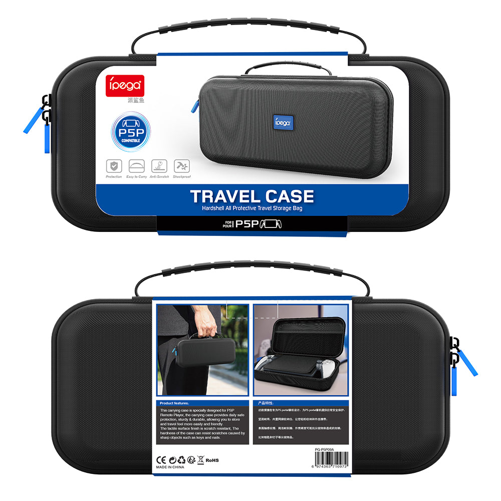 IPEGA PG-P5P09A For PlayStation Portal Shockproof EVA Storage Bag Game Console Carrying Case