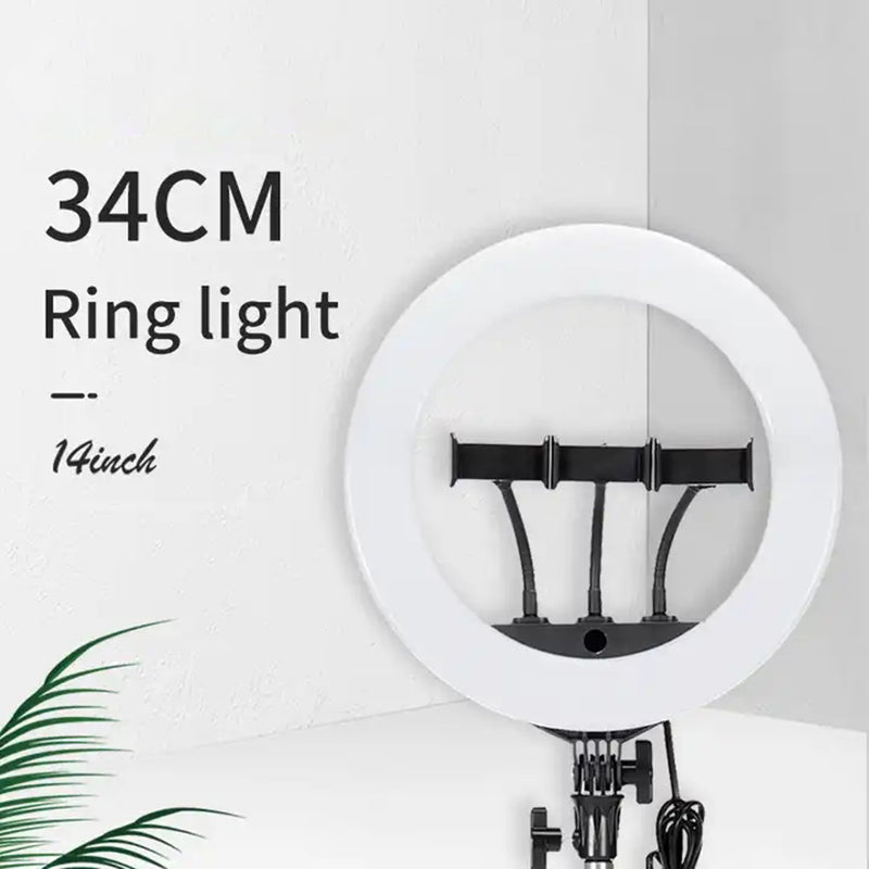 JMARY FM-14R 14-inch Live Streaming Ring Light Photography LED Fill Light