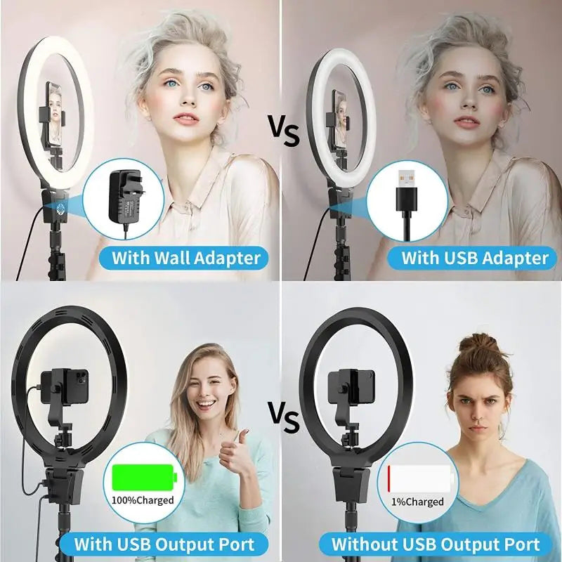 JMARY FM-12R 12-inch Video Recording Ring Light Photography LED Fill Light