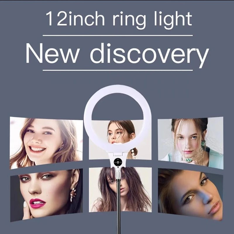 JMARY FM-12R 12-inch Video Recording Ring Light Photography LED Fill Light