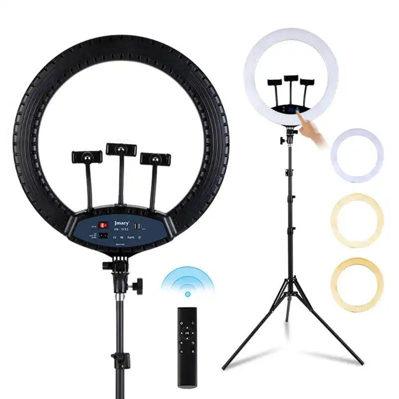 JMARY FM-19RS 19-inch Touch Control Beauty Light Photography LED Ring Fill Light