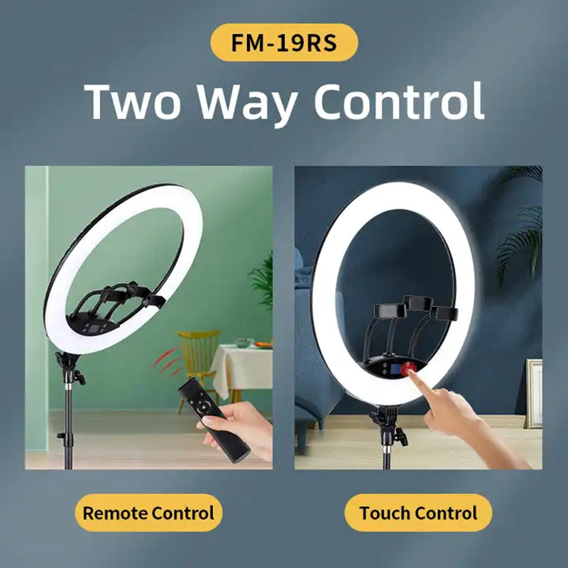 JMARY FM-19RS 19-inch Touch Control Beauty Light Photography LED Ring Fill Light