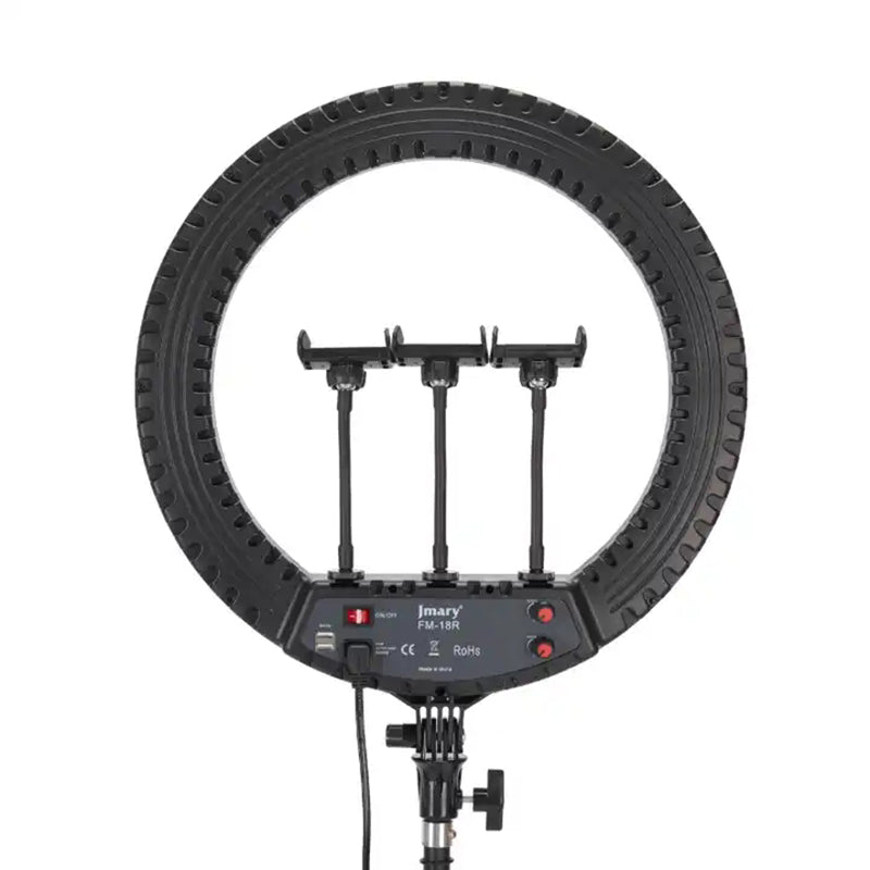 JMARY FM-18R 18-inch Photography Live Streaming Fill Light LED Beauty Ring Light