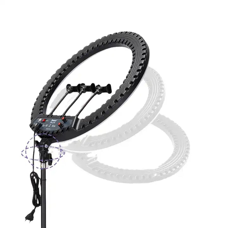 JMARY FM-21R 21-inch Remote Control Dimmable LED Ring Light with Phone Clip