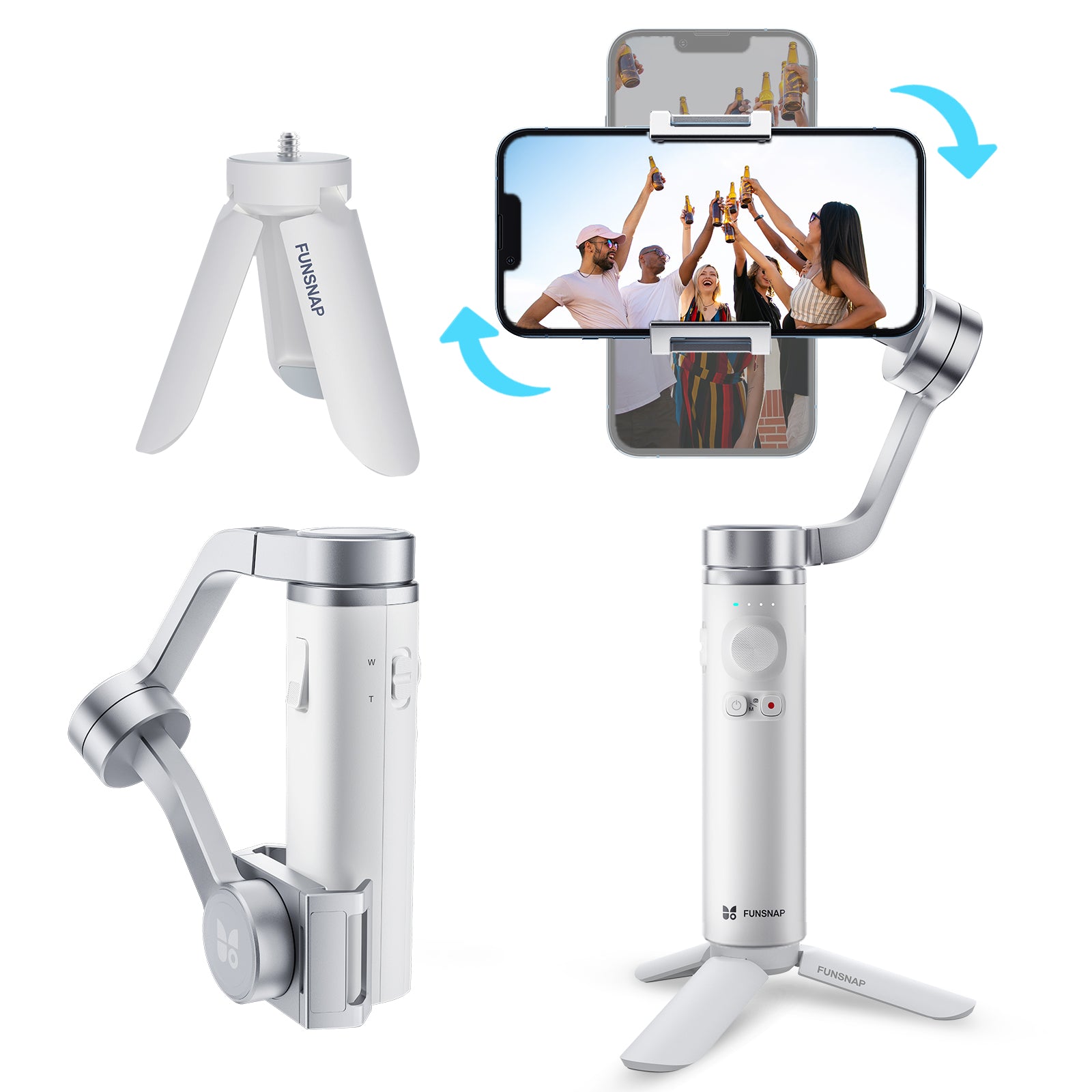 XIAOMIYOUPIN FUNSNAP Capture Smartphone Gimbal Stabilizer Handheld Phone Balancer