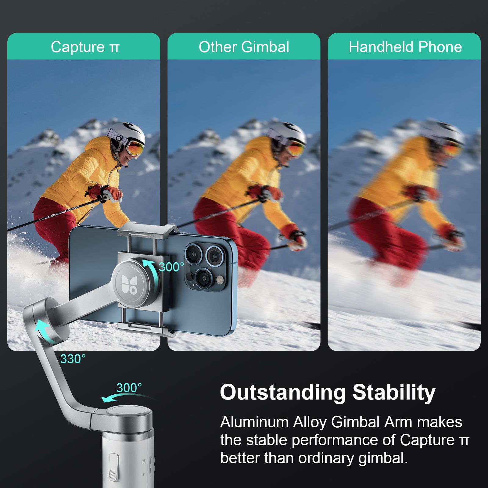XIAOMIYOUPIN FUNSNAP Capture Smartphone Gimbal Stabilizer Handheld Phone Balancer