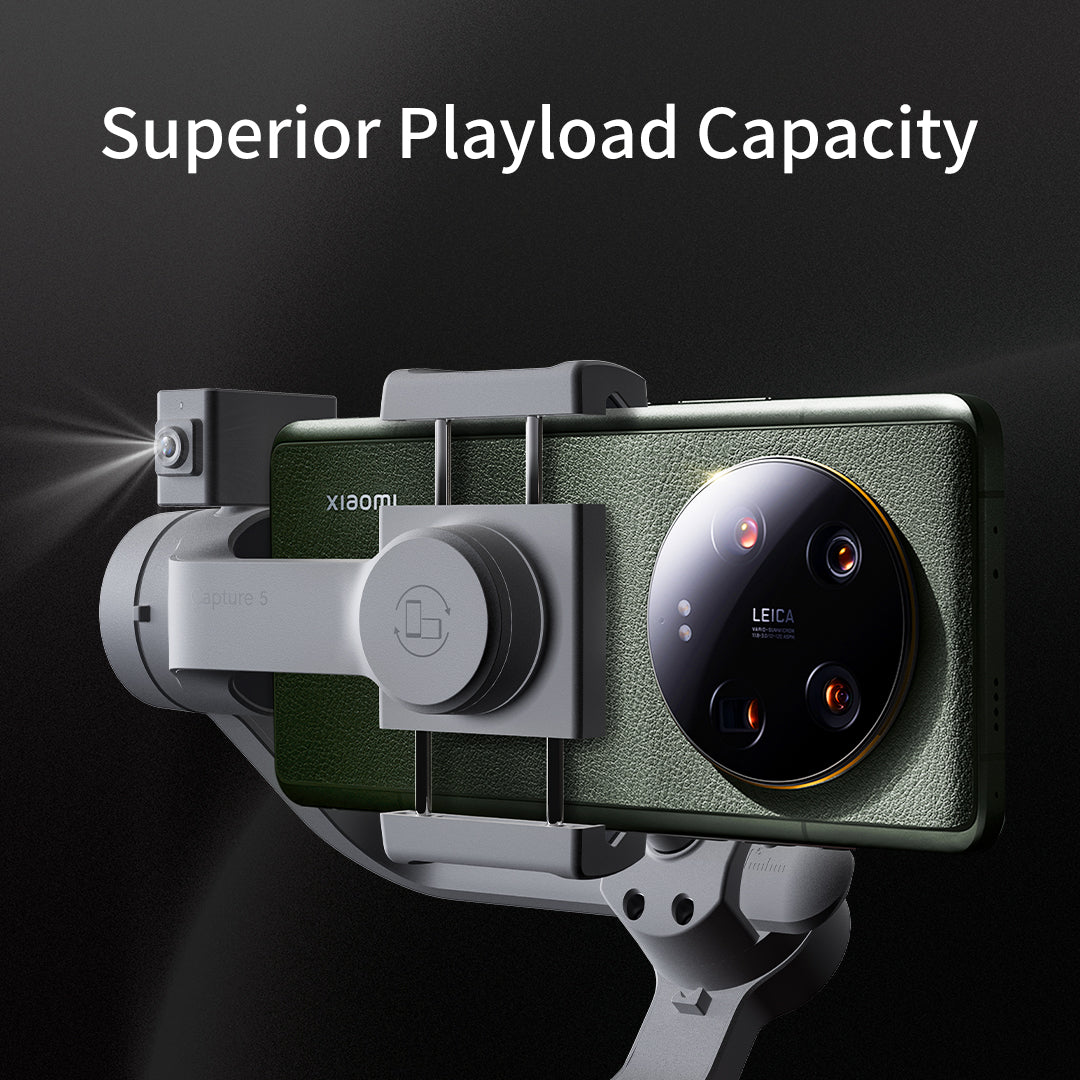 XIAOMIYOUPIN FUNSNAP Capture 5 AI Tracking Smartphone Gimbal Handheld Stabilizer