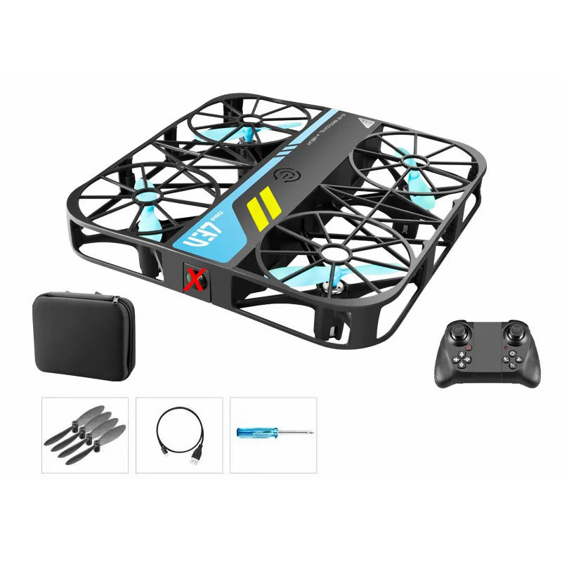 4DRC V37 Pro HD Aerial Photo Aircraft Grid Protected Pocket Mini Drone, Single Battery