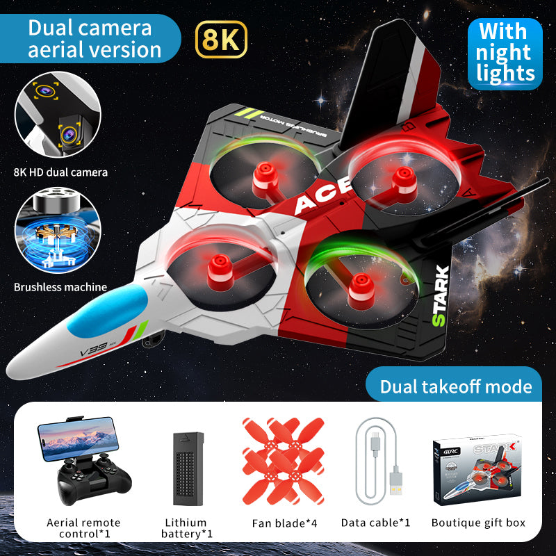 4DRC V39 EPP Foam RC Drone with Cool Lighting, Remote Control Aircraft, Single Battery