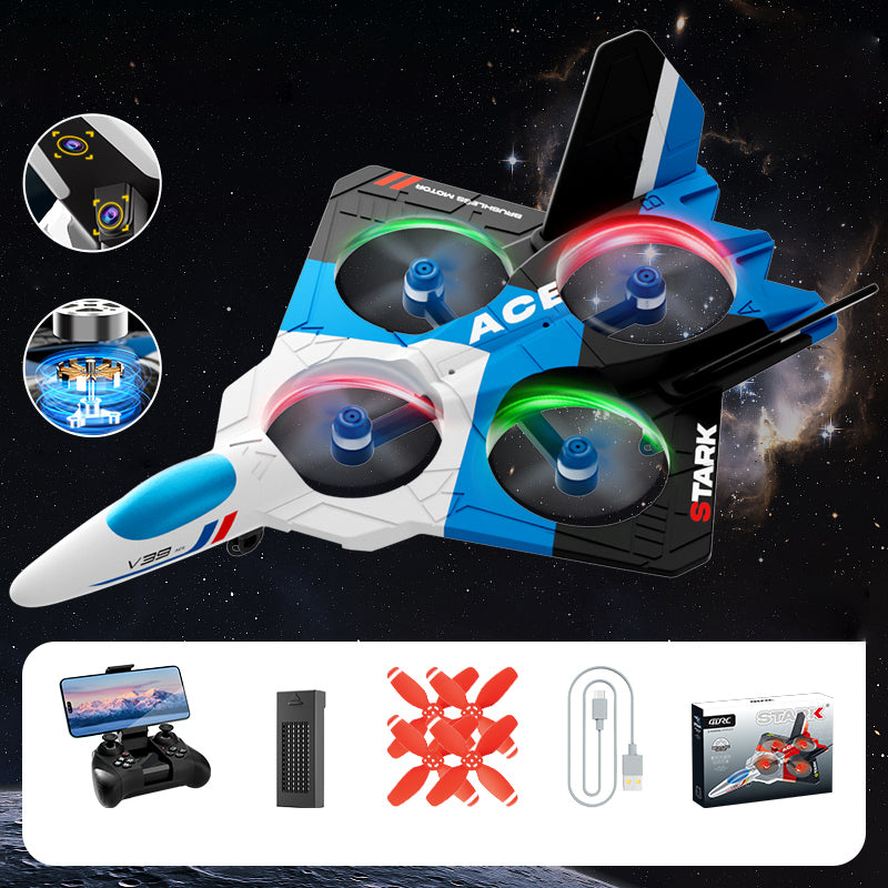4DRC V39 EPP Foam RC Drone with Cool Lighting, Remote Control Aircraft, Single Battery